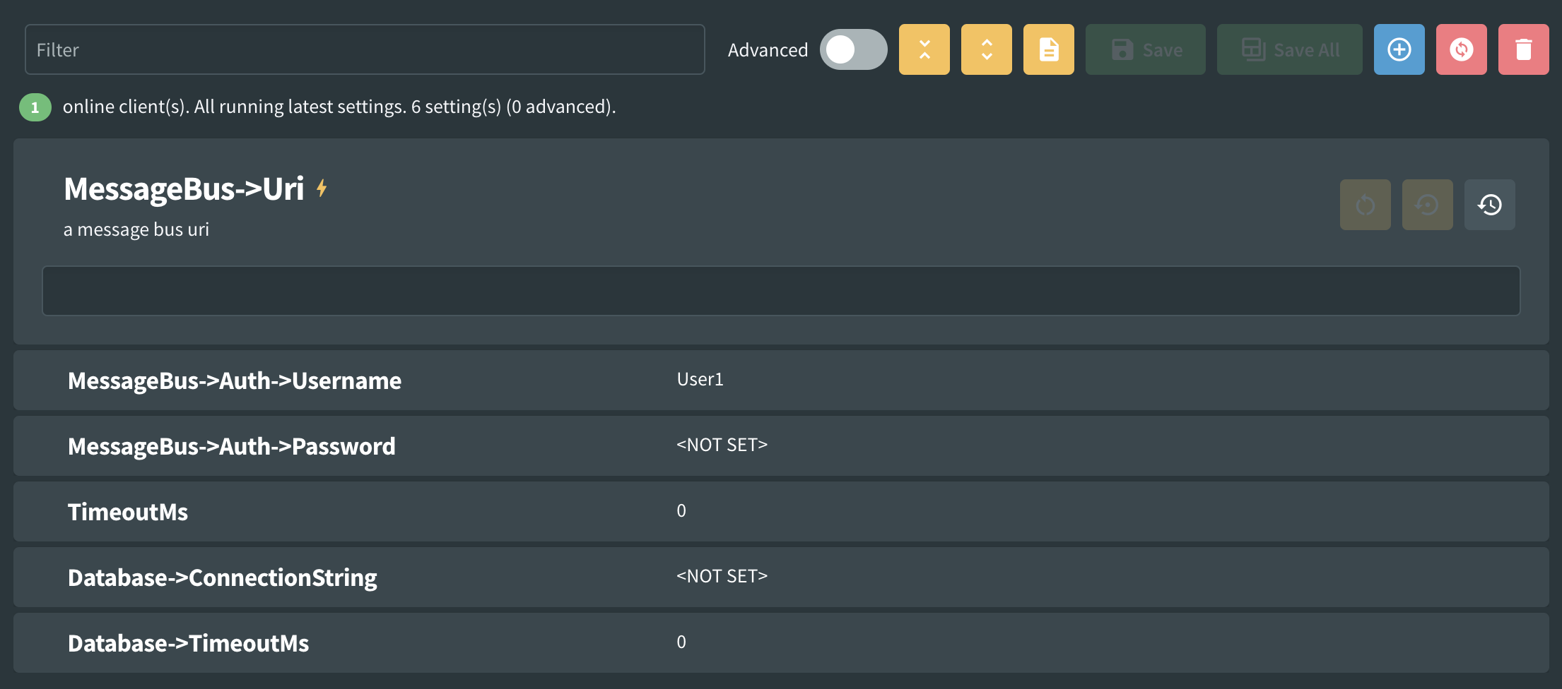 Nested Settings